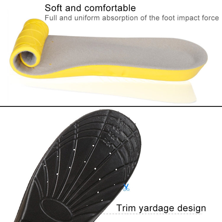 PU Breathable Sports Insoles – Shock-Absorbing Shoe Inserts (Size M, 6–9)