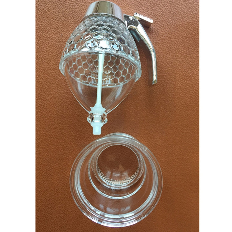 Beehive Honey Dispenser - 200ml Transparent Acrylic Juice & Syrup Dispenser