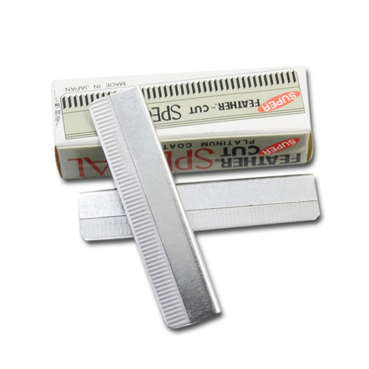 Professional Hairdressing Blades - 10 Pack Stainless Steel Eyebrow & Hair Trimmer Replacement Blades