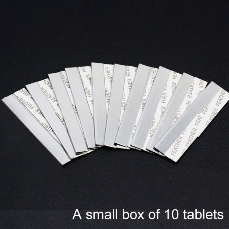 Professional Hairdressing Blades - 10 Pack Stainless Steel Eyebrow & Hair Trimmer Replacement Blades