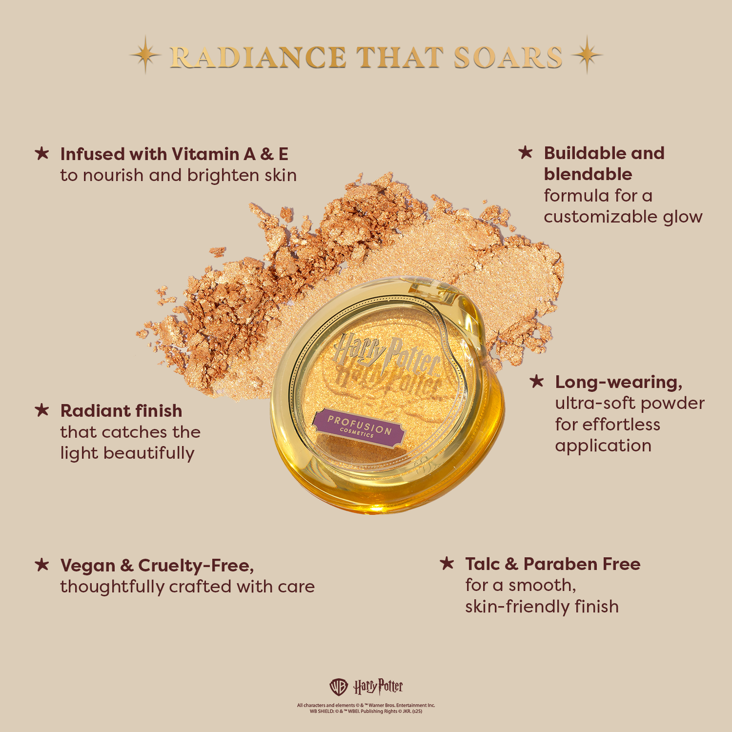 Golden Snitch Highlighter - Radiant Pressed Powder Makeup