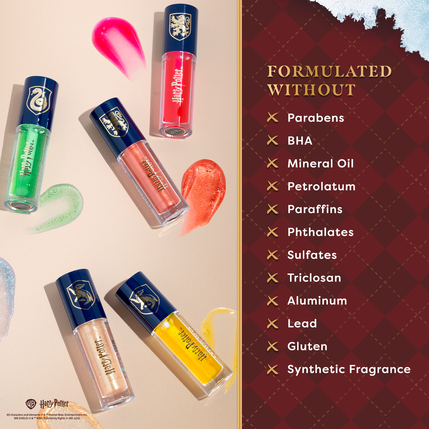 Harry Potter Hogwarts House Lip Gloss Duo Set