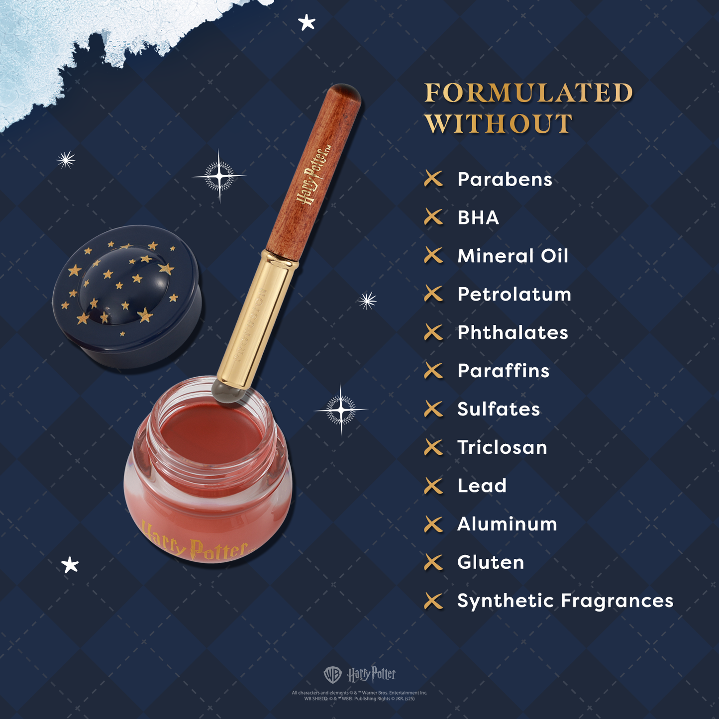 Colorete y difuminador de labios y mejillas Yule Ball y aplicador de silicona