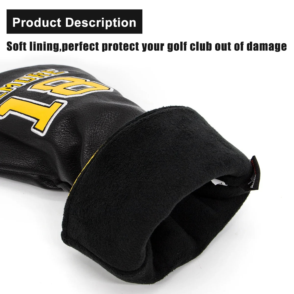 Happy Gilmore 18 Golf Headcovers Premium Leather Driver Fairway Hybrid Putter