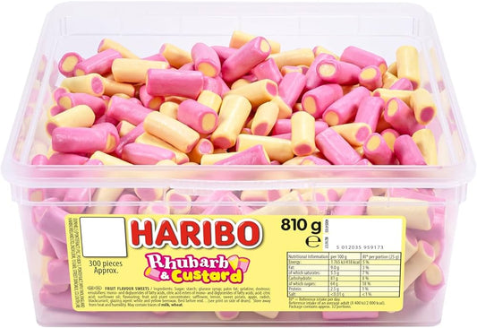 Haribo Rhubarb & Custard Sweets – Bulk Pack of 300