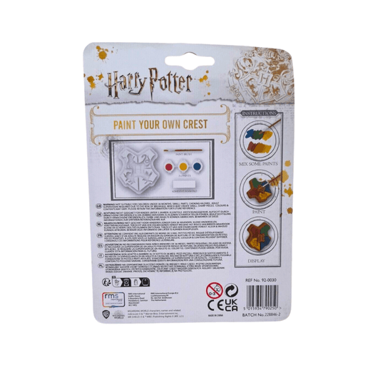 Harry Potter Paint Your Own Crest Kit | 4 Hogwarts Houses to Collect