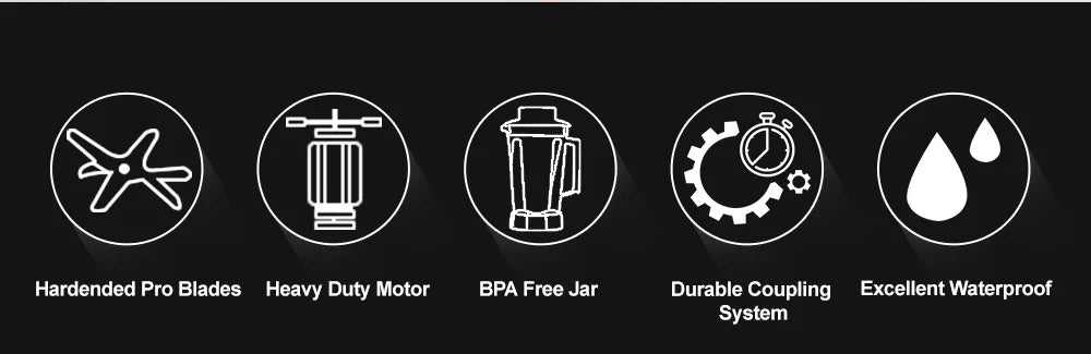 Biolomix A8800 Commercial Bar Blender | 2200W | BPA Free | 7 Year Warranty
