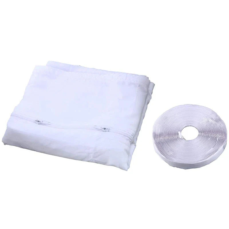 AirLock Window Seal for Portable Air Conditioner – 400cm Flexible Cloth Sealing Panel with Zip