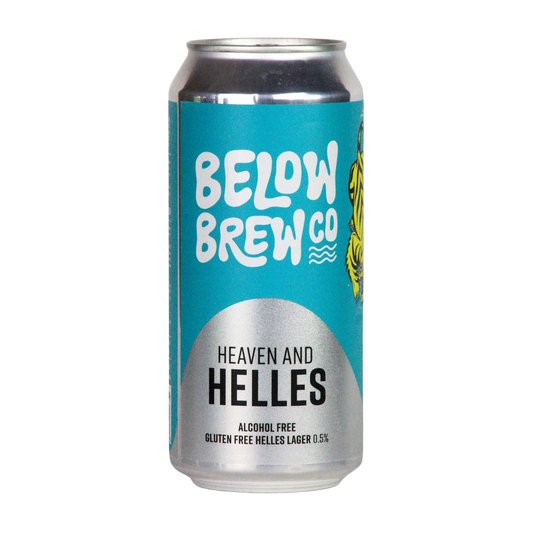 Below Brew Heaven & Helles – Alcohol-Free German Lager (0.5% ABV)