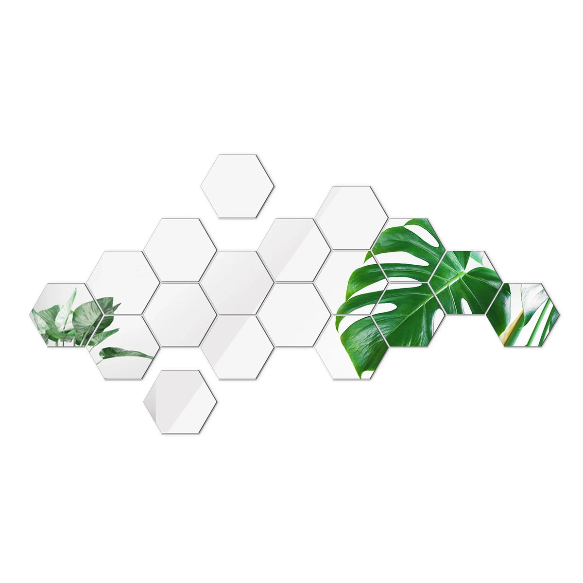 Modern Hexagon Mirror Wall Stickers - DIY Removable Geometric 3D Home Wall Sticker