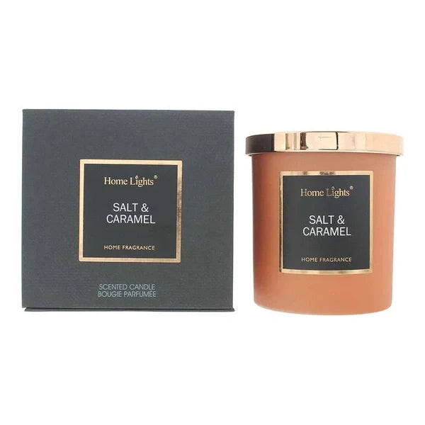 Home Lights Salt & Caramel Scented Candle 215g