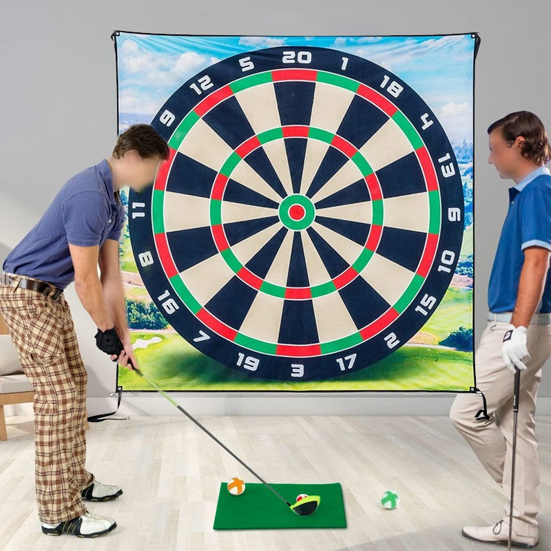 Huge Golf Darts Game Mat Chip & Stick Kit Indoor Outdoor Family Party Game Set