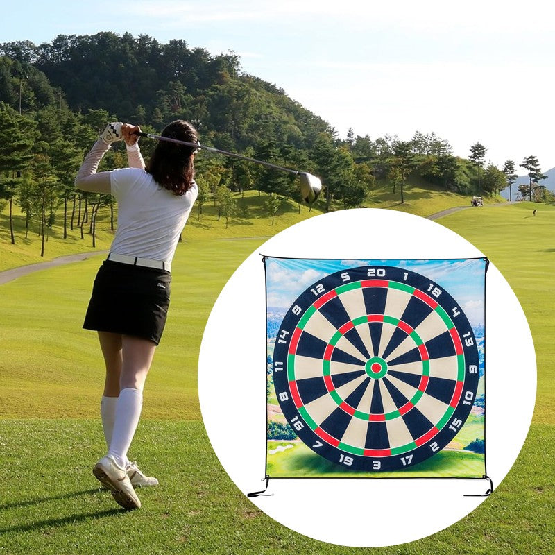 Huge Golf Darts Game Mat Chip & Stick Kit Indoor Outdoor Family Party Game Set