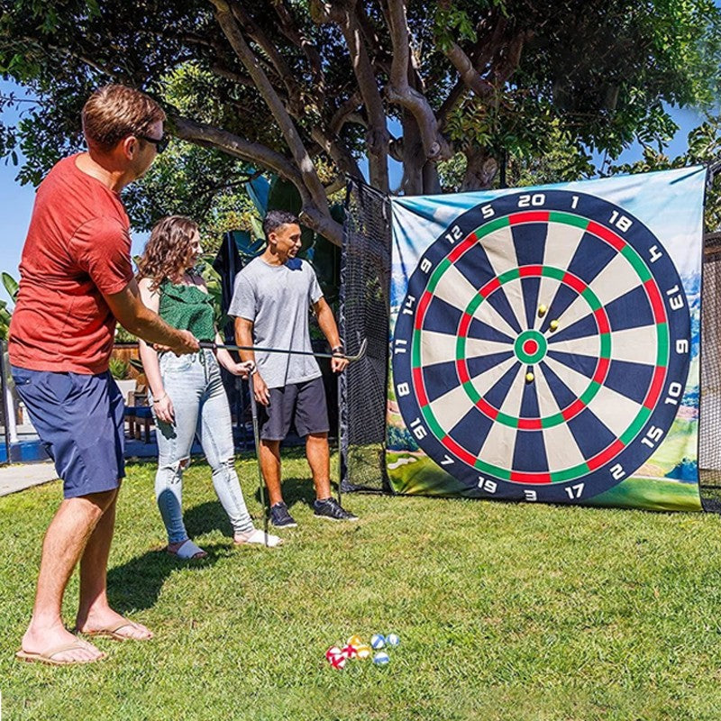 Huge Golf Darts Game Mat Chip & Stick Kit Indoor Outdoor Family Party Game Set