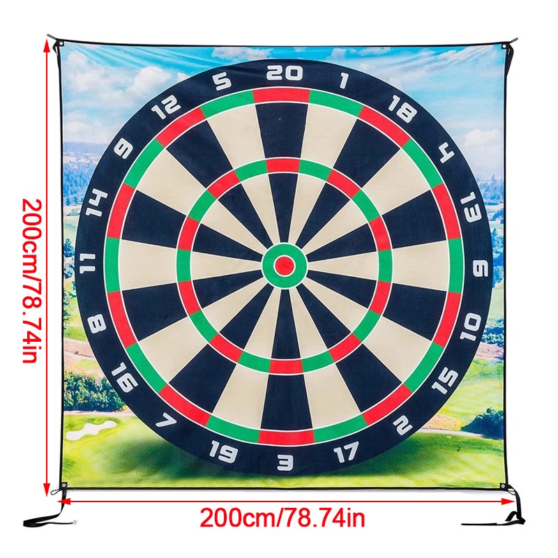 Huge Golf Darts Game Mat Chip & Stick Kit Indoor Outdoor Family Party Game Set