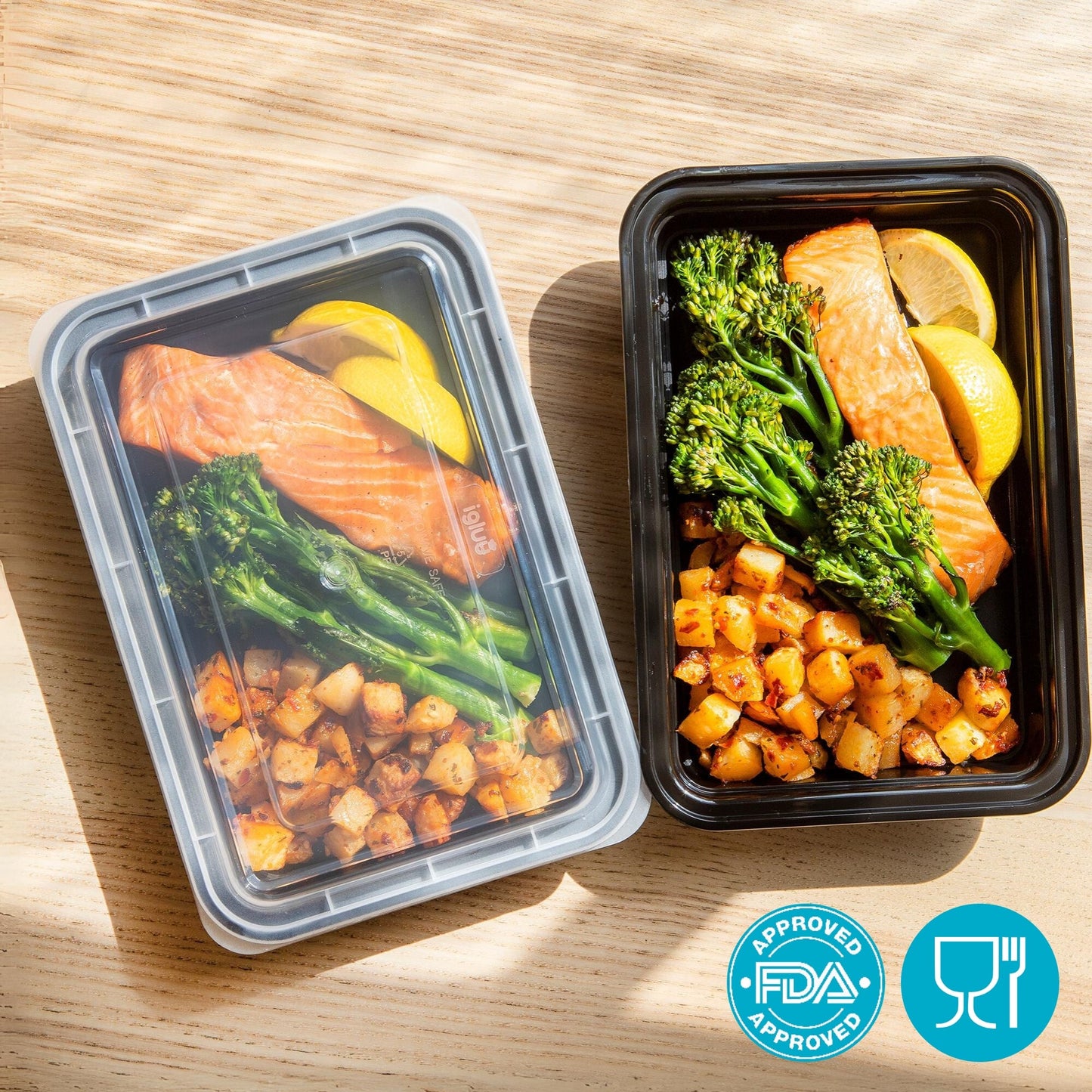 Igluu 1-Compartment Meal Prep Containers 828ml | Reusable & Stackable