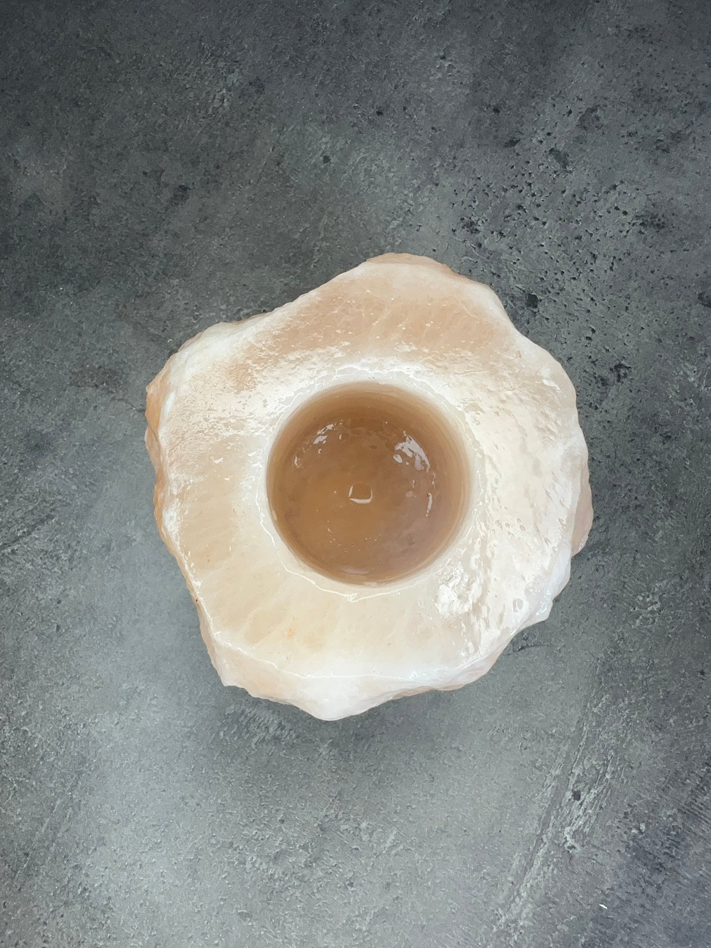 Himalayan Salt Tealight Holder – Natural Crystal Candle Holder