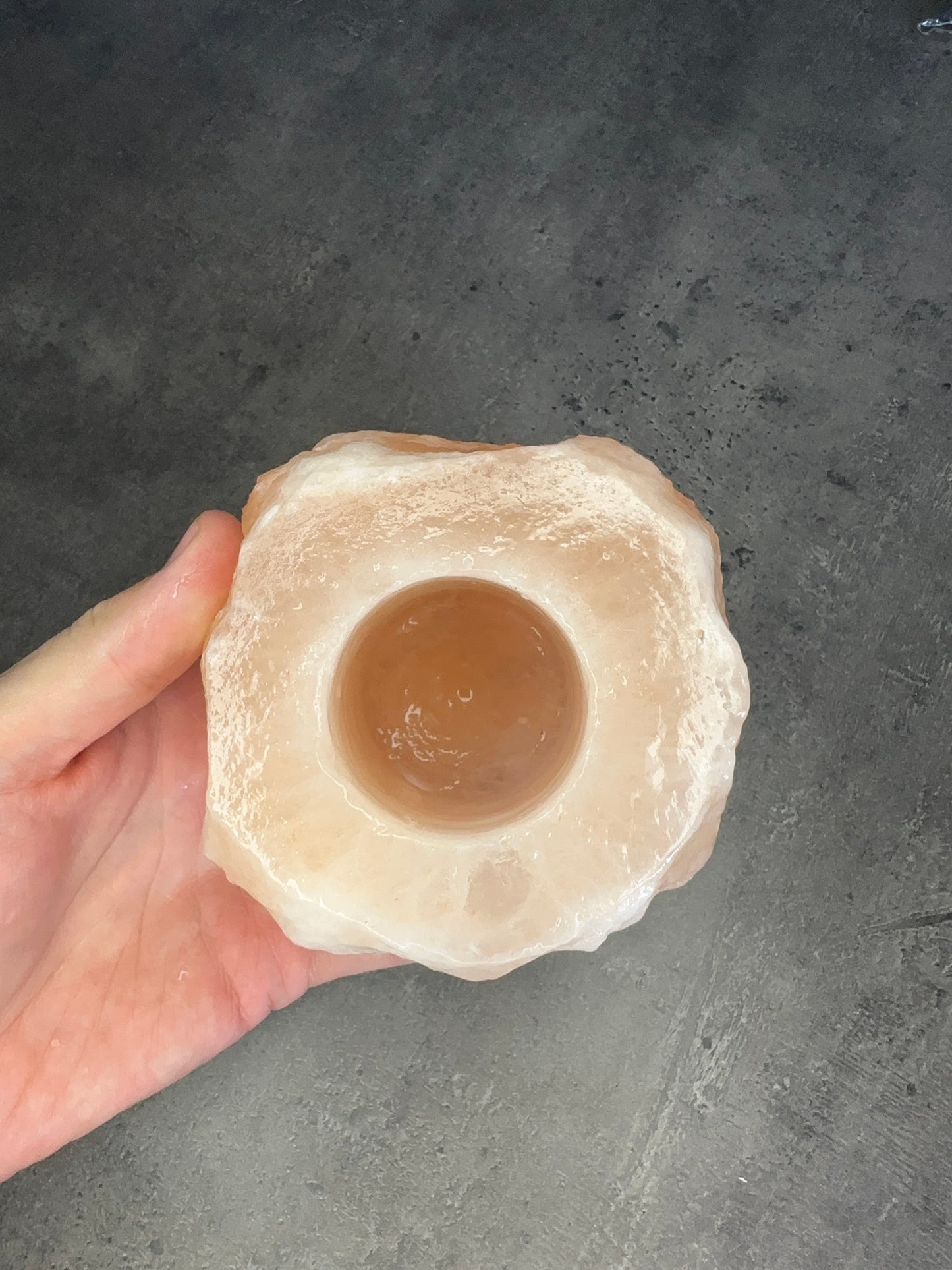 Himalayan Salt Tealight Holder – Natural Crystal Candle Holder
