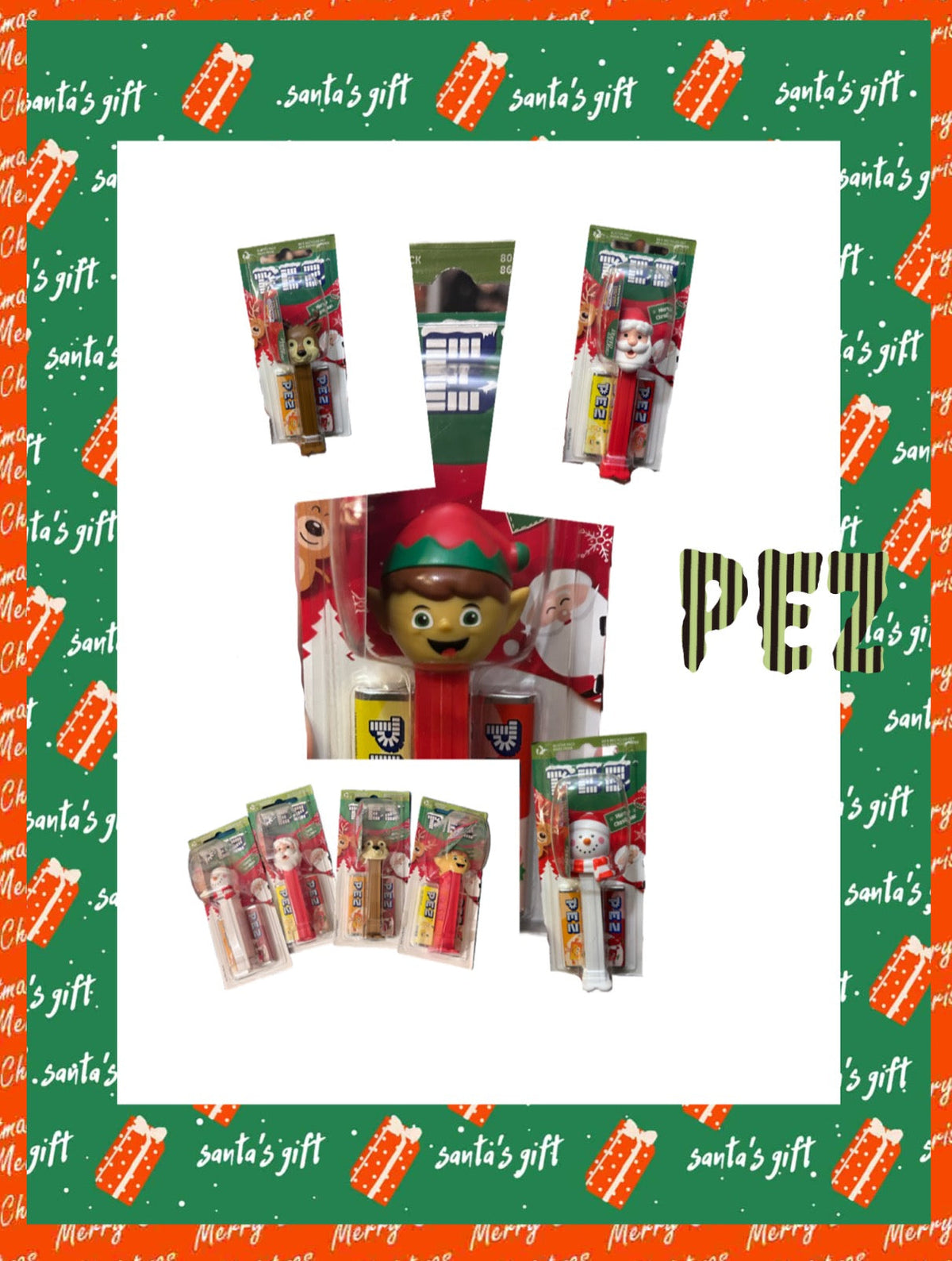 Pez Winter Stars mit 2 Nachfüllpackungen.
