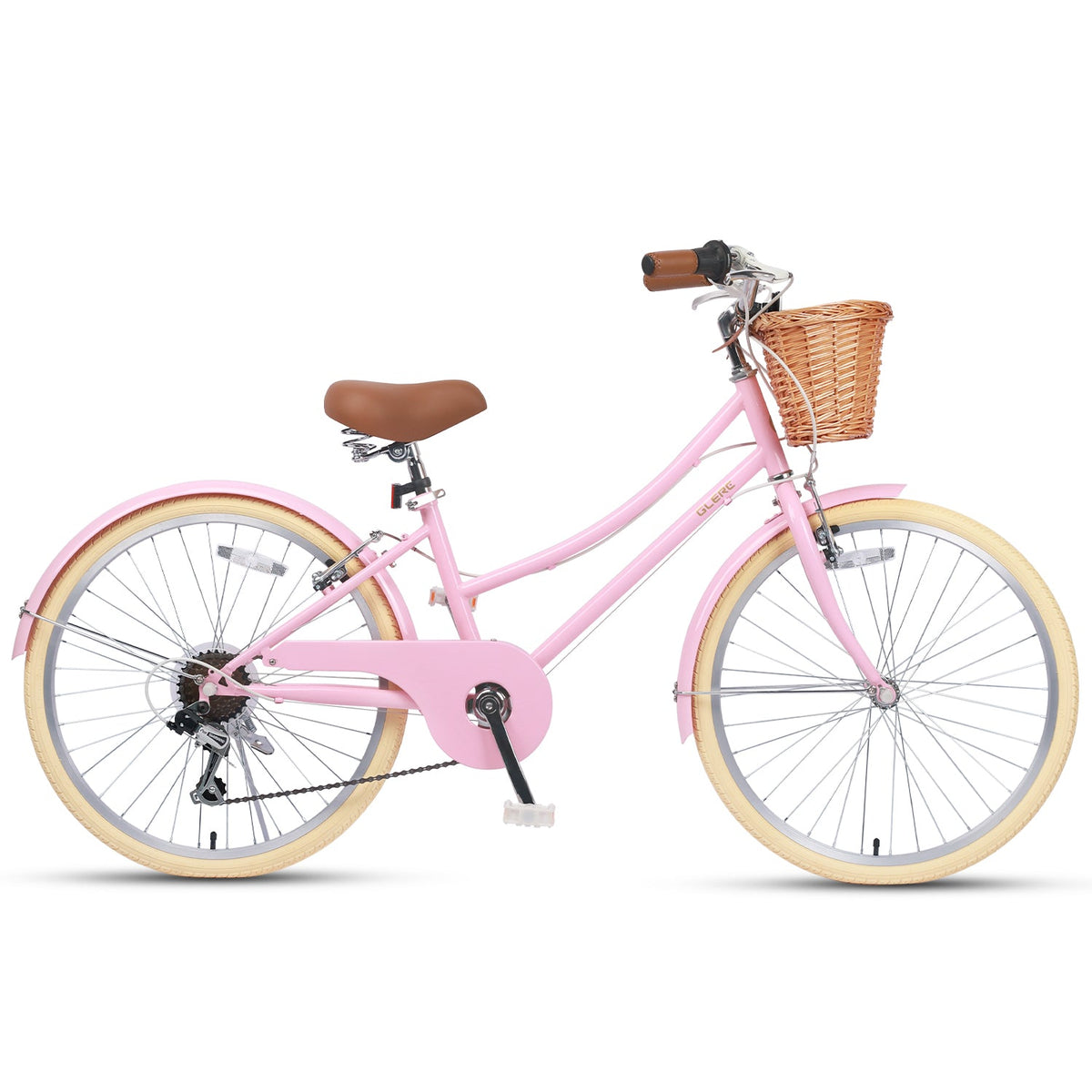 Glerc 24 Inch Beach Cruiser Hybrid Kids Bike - Missy