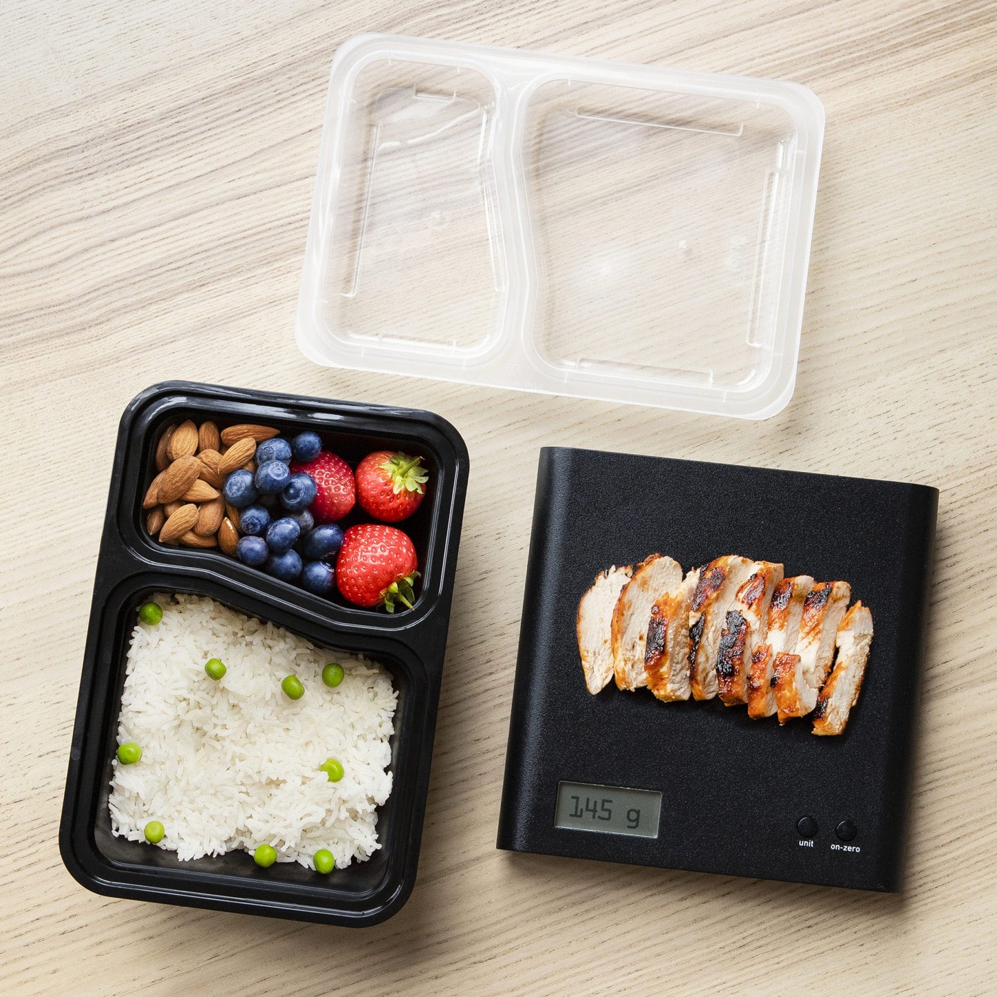 Igluu 2-Compartment Meal Prep Containers with Airtight Lids | 887ml | BPA-Free | Pack of 10