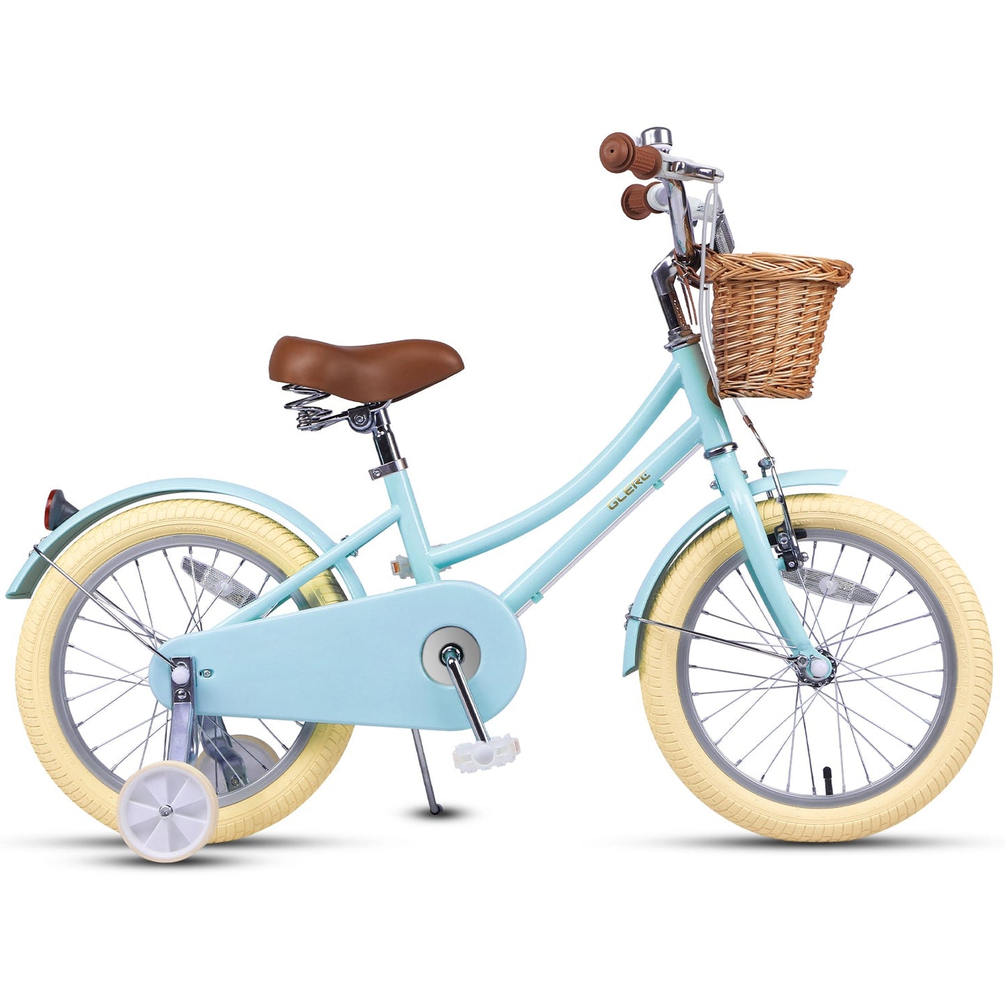 Glerc Little Molly 16 Inch Kids Bike – Ages 4–8 | Stabilisers, Basket & Bell Included