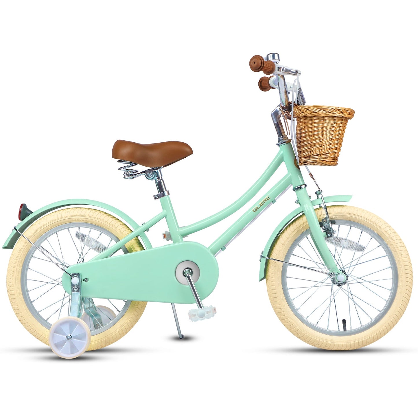 Glerc Little Molly 16 Inch Kids Bike – Ages 4–8 | Stabilisers, Basket & Bell Included