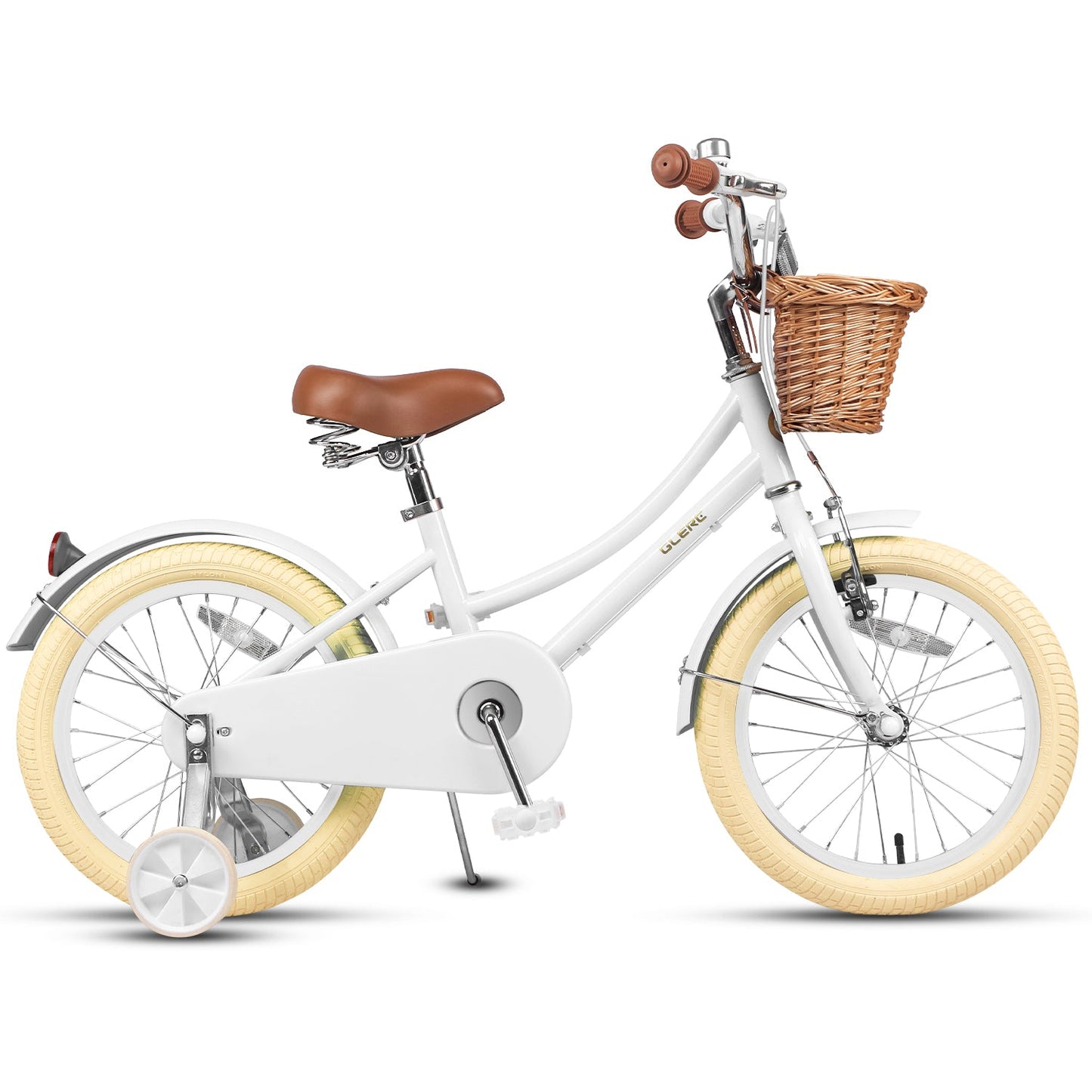 Glerc Little Molly 16 Inch Kids Bike – Ages 4–8 | Stabilisers, Basket & Bell Included