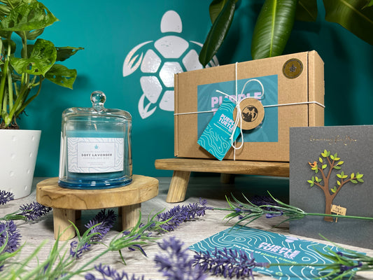Soy Wax Candle Gift Set | Bamboo, Peach & Lavender | Eco Luxury Candles