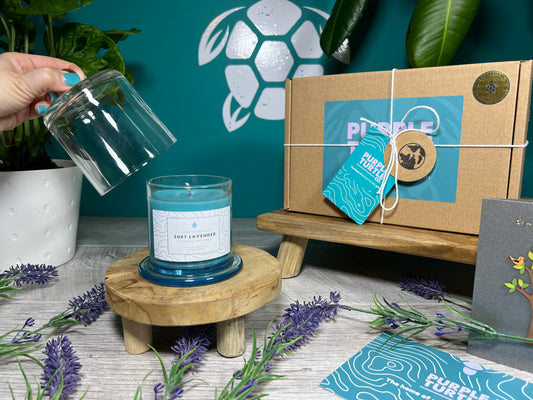 Soy Wax Candle Gift Set | Bamboo, Peach & Lavender | Eco Luxury Candles