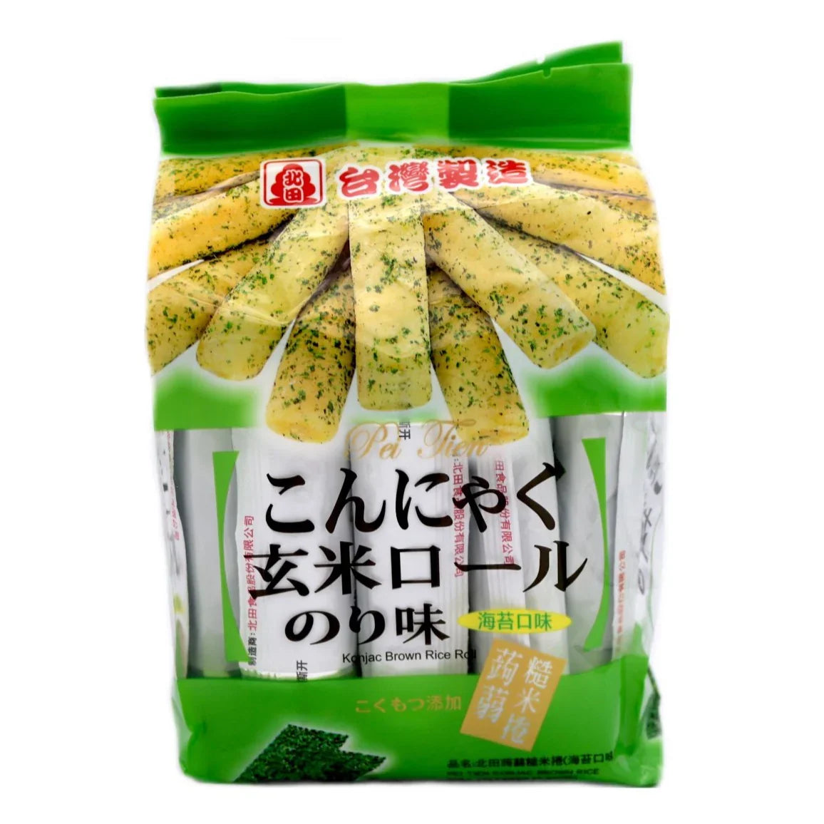 PEI TIEN Konjac Brown Rice Roll Seaweed 160g