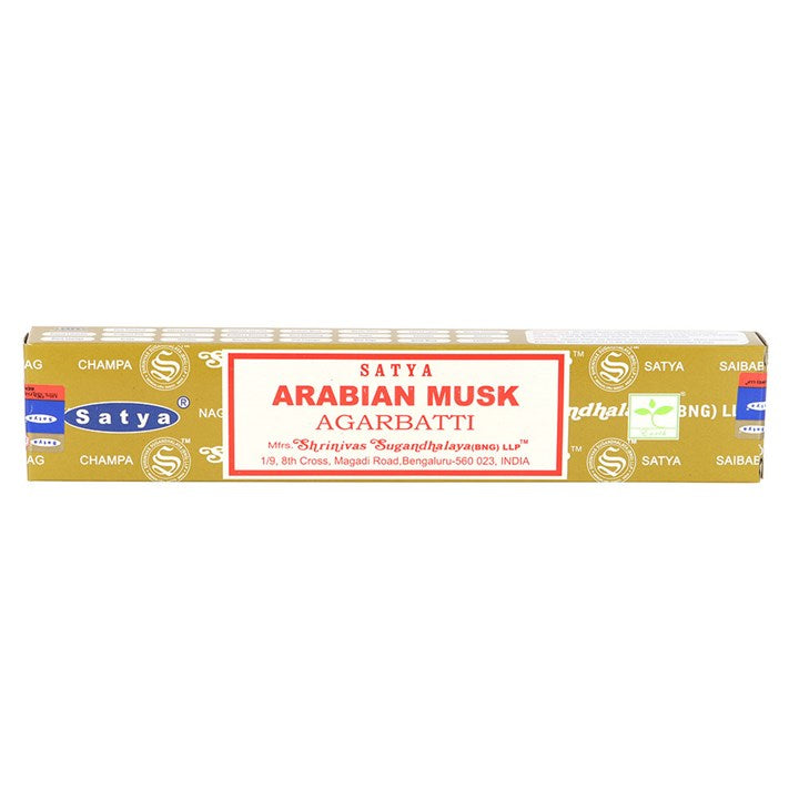 12 Packs of Arabian Musk Incense Sticks by Satya