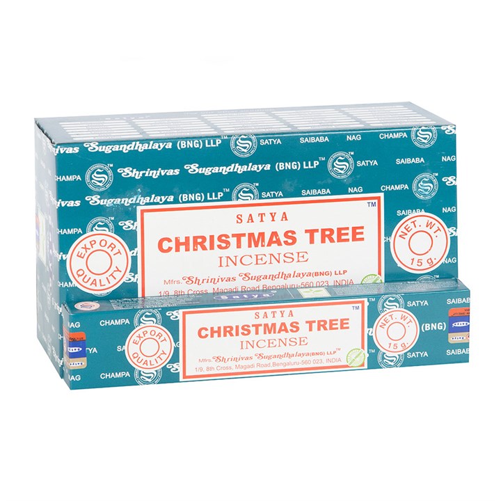 12 Packs of Christmas Tree Incense Sticks by Satya