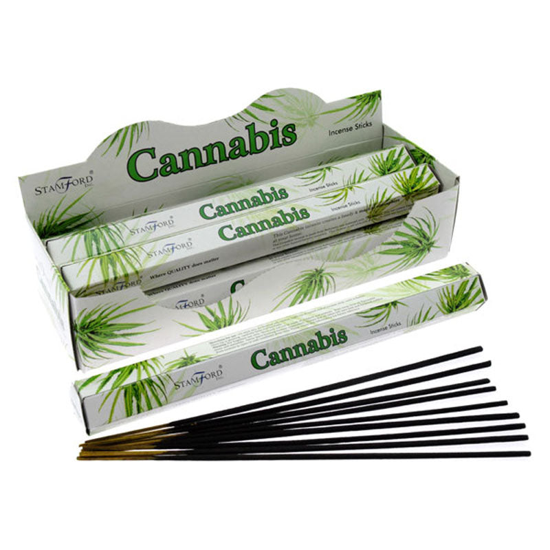37110 Stamford Premium Hex Incense Sticks Cannabis