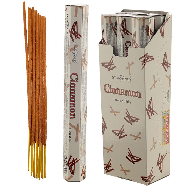 37122 Stamford Premium Hex Incense Sticks Cinnamon