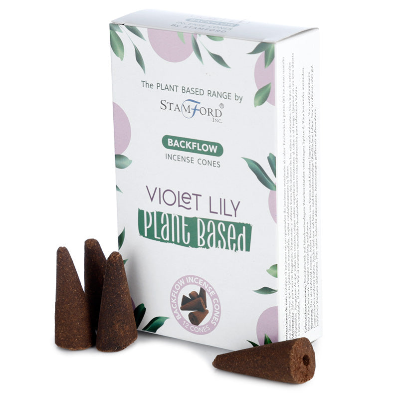 Premium Plant Based Stamford Backflow Incense Cones - Violet Lily