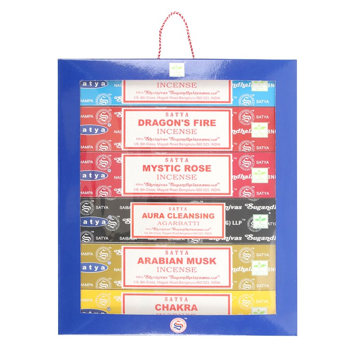 6 Packs of Assorted Fragrance Incense Sticks by Satya