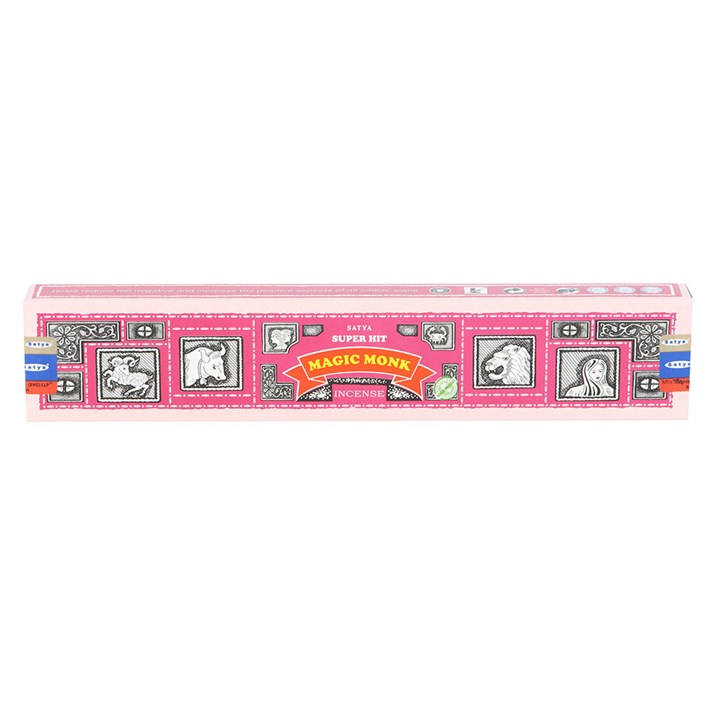 12 Packs of Superhit Magic Monk Incense Sticks by Satya