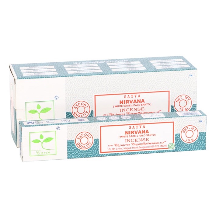 6 Packs of Nirvana Earth Incense by Satya