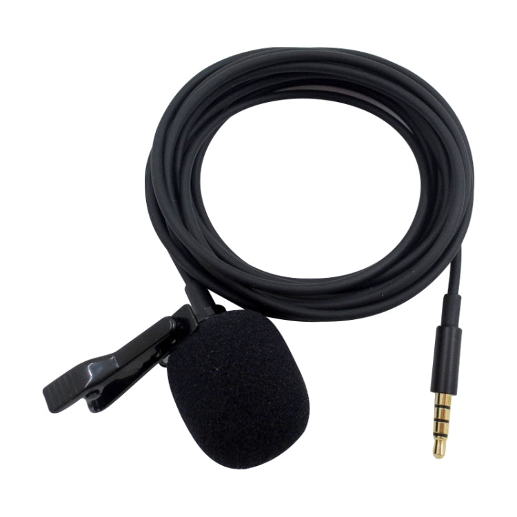 Micrófono Lavalier de teléfono móvil con clip para collar ZS0154, longitud del cable: 2,5 m