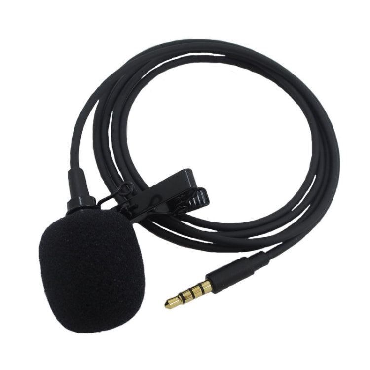Micrófono Lavalier de teléfono móvil con clip para collar ZS0154, longitud del cable: 2,5 m