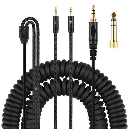 Replacement Spring Audio Cable for Denon AH-D7100 D7200 D600 D9200 D5200 – Dual 3.5mm OFC HIFI Upgrade