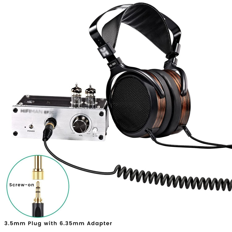 Ersatz-Audio-Spiralkabel für Denon AH-D7100 D7200 D600 D9200 D5200 – Dual 3.5mm OFC HIFI Upgrade