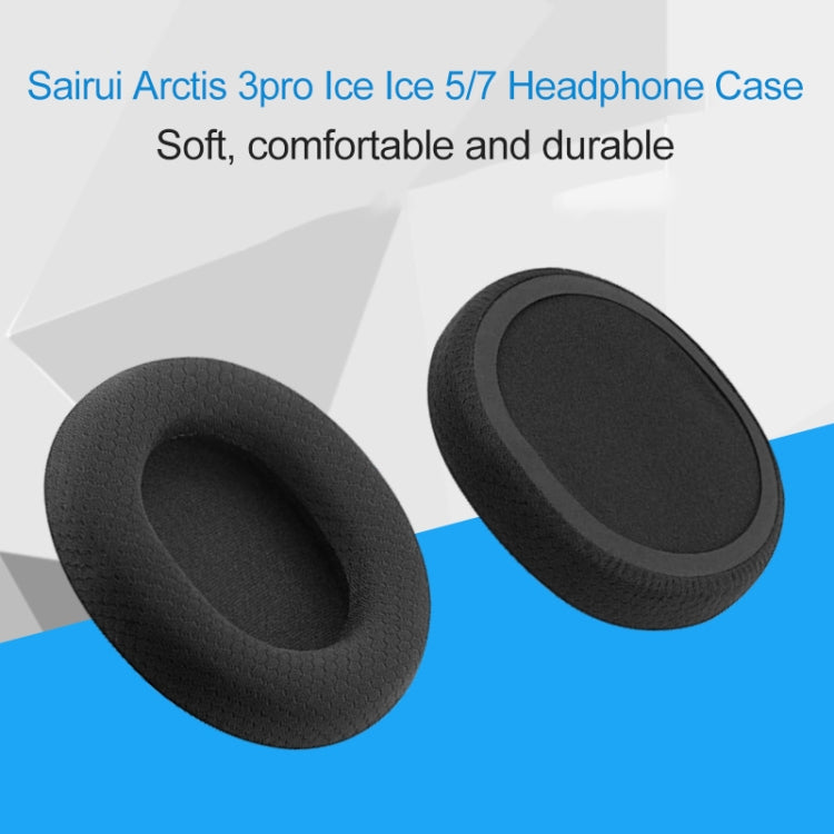 Leather Memory Foam Ear Pad Covers for SteelSeries Arctis 3, 5, 7 & Pro Headphones – 1 Pair (White)