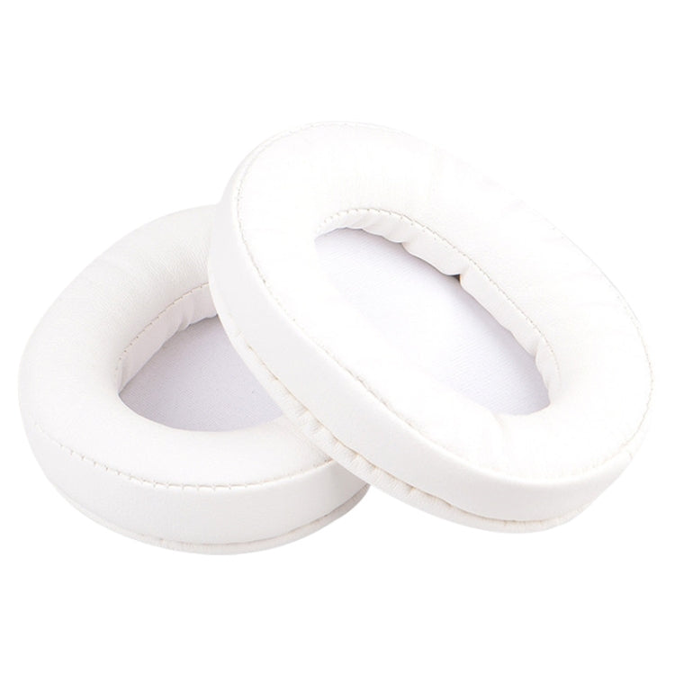 Leather Memory Foam Ear Pad Covers for SteelSeries Arctis 3, 5, 7 & Pro Headphones – 1 Pair (White)