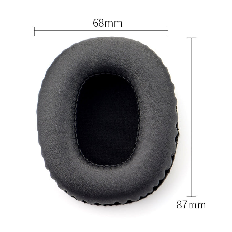1 par de orejeras de piel sintética + espuma viscoelástica suave para auriculares Marshall Monitor, para Marshall Monitor
