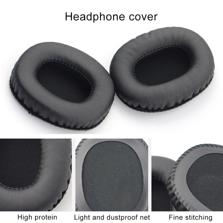 1 par de orejeras de piel sintética + espuma viscoelástica suave para auriculares Marshall Monitor, para Marshall Monitor