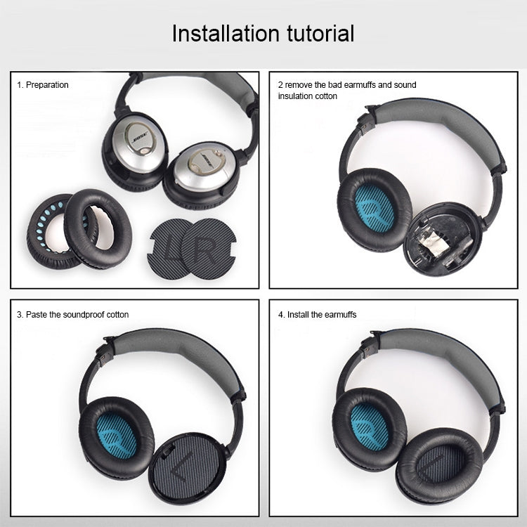 Replacement Ear Pads Compatible with Bose QC35 QC25 QC15 QC2 & AE2 - Pair