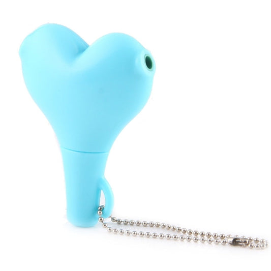 3.5mm Heart Shaped Audio Splitter – 1 Male to 2 Female Headphone Jack Adapter with Keychain