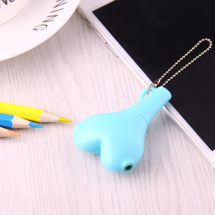 1 Stecker auf 2 Buchsen 3,5 mm Klinkenstecker Multifunktions-Herzförmiger Kopfhörer-Audio-Video-Splitter-Adapter mit Schlüsselanhänger für iPhone, iPad, iPod, Samsung, Xiaomi, HTC und andere elektronische digitale Produkte mit 3,5 mm Audio-Schnittstelle